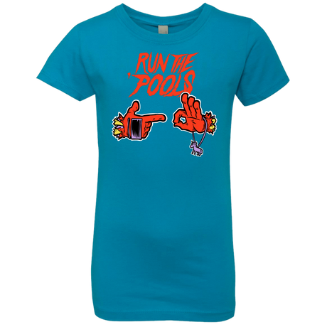 T-Shirts Turquoise / YXS Run the Pools Girls Premium T-Shirt
