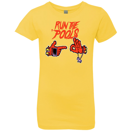 T-Shirts Vibrant Yellow / YXS Run the Pools Girls Premium T-Shirt