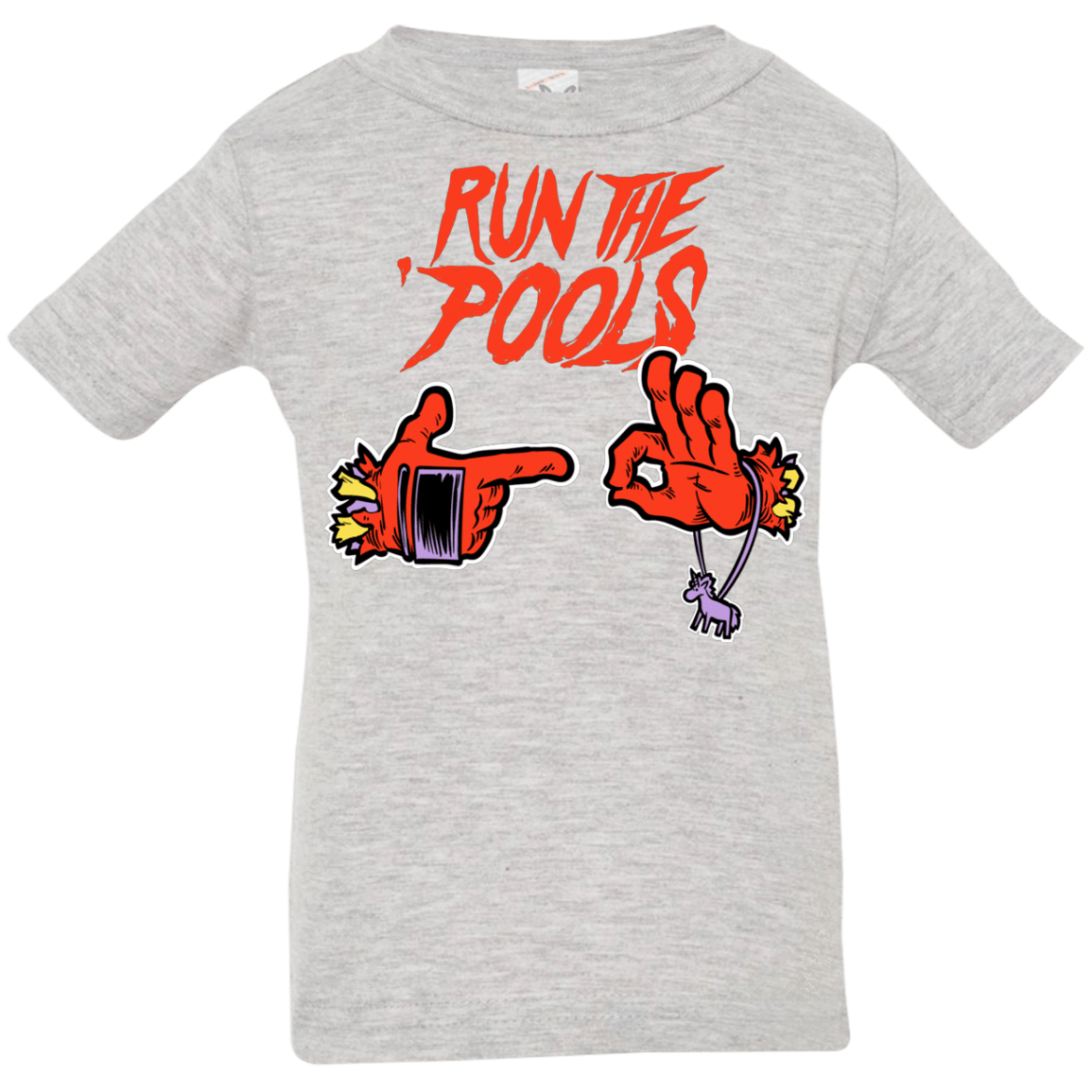 T-Shirts Heather Grey / 6 Months Run the Pools Infant Premium T-Shirt