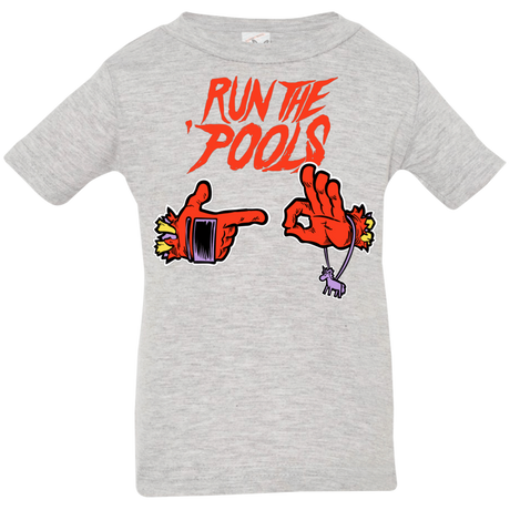 T-Shirts Heather Grey / 6 Months Run the Pools Infant Premium T-Shirt