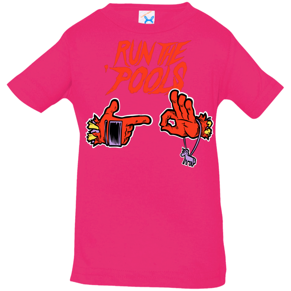 T-Shirts Hot Pink / 6 Months Run the Pools Infant Premium T-Shirt
