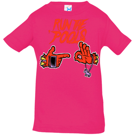 T-Shirts Hot Pink / 6 Months Run the Pools Infant Premium T-Shirt