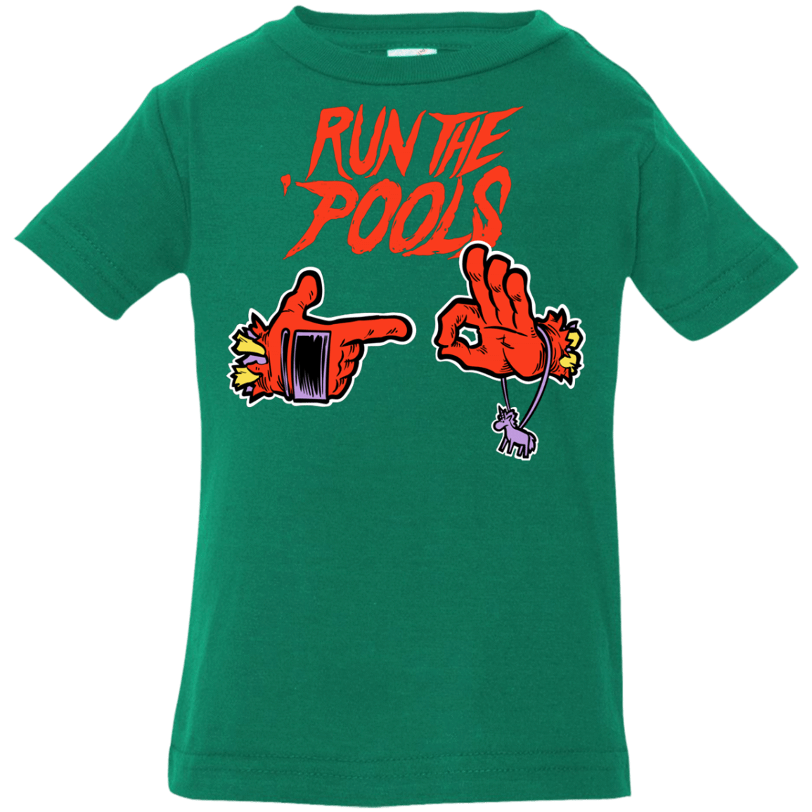 T-Shirts Kelly / 6 Months Run the Pools Infant Premium T-Shirt