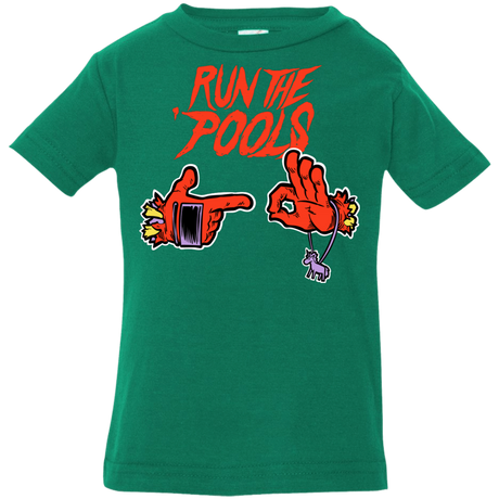 T-Shirts Kelly / 6 Months Run the Pools Infant Premium T-Shirt