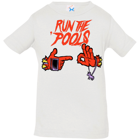 T-Shirts White / 6 Months Run the Pools Infant Premium T-Shirt