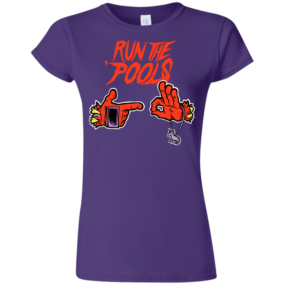 T-Shirts Purple / S Run the Pools Junior Slimmer-Fit T-Shirt