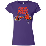 T-Shirts Purple / S Run the Pools Junior Slimmer-Fit T-Shirt