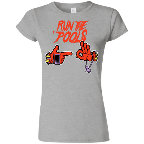 T-Shirts Sport Grey / S Run the Pools Junior Slimmer-Fit T-Shirt