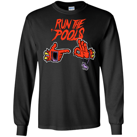 T-Shirts Black / S Run the Pools Men's Long Sleeve T-Shirt