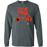 T-Shirts Dark Heather / S Run the Pools Men's Long Sleeve T-Shirt