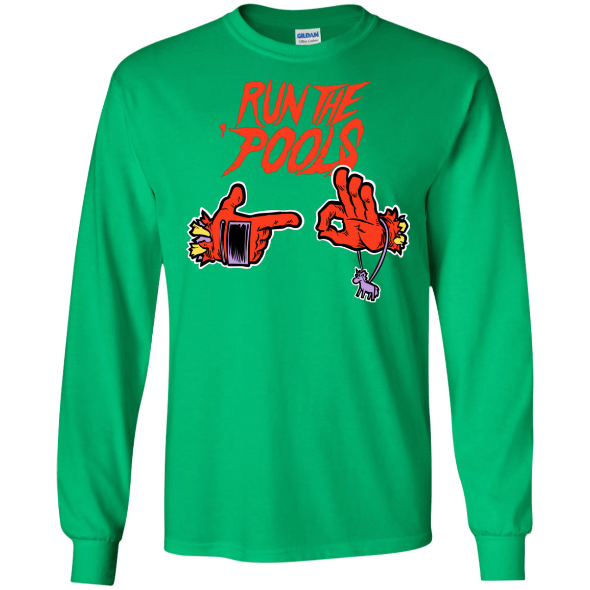 T-Shirts Irish Green / S Run the Pools Men's Long Sleeve T-Shirt