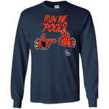 T-Shirts Navy / S Run the Pools Men's Long Sleeve T-Shirt