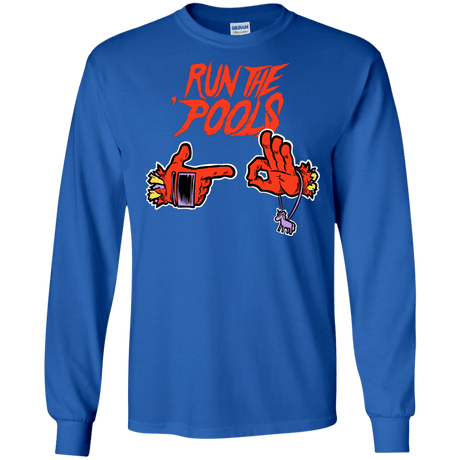 T-Shirts Royal / S Run the Pools Men's Long Sleeve T-Shirt