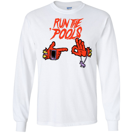 T-Shirts White / S Run the Pools Men's Long Sleeve T-Shirt