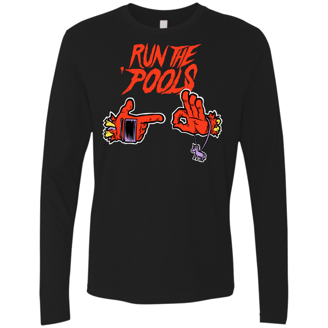 T-Shirts Black / S Run the Pools Men's Premium Long Sleeve