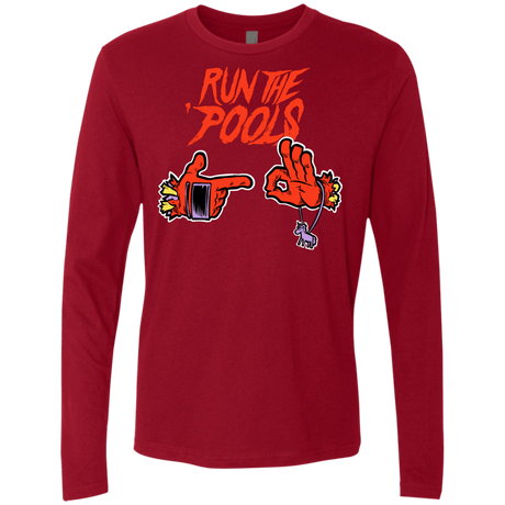 T-Shirts Cardinal / S Run the Pools Men's Premium Long Sleeve