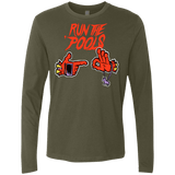 T-Shirts Military Green / S Run the Pools Men's Premium Long Sleeve