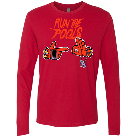 T-Shirts Red / S Run the Pools Men's Premium Long Sleeve