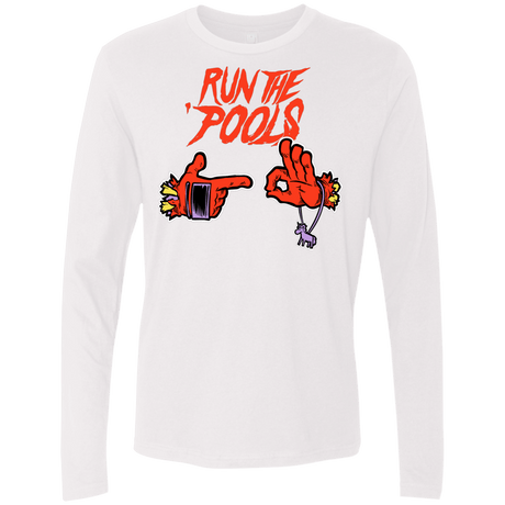 T-Shirts White / S Run the Pools Men's Premium Long Sleeve