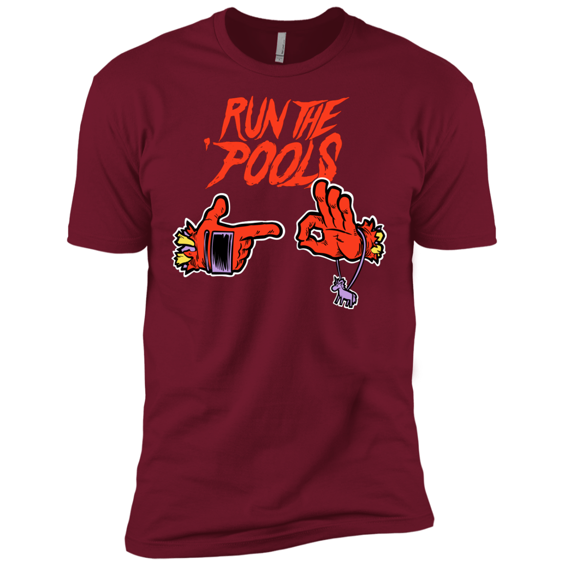 T-Shirts Cardinal / X-Small Run the Pools Men's Premium T-Shirt