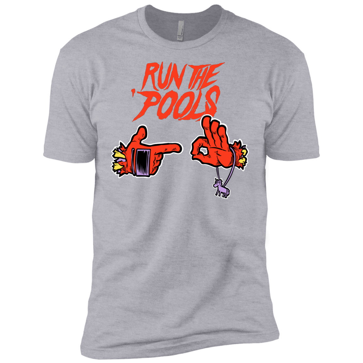 T-Shirts Heather Grey / X-Small Run the Pools Men's Premium T-Shirt