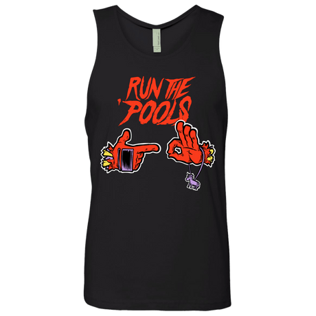 T-Shirts Black / S Run the Pools Men's Premium Tank Top