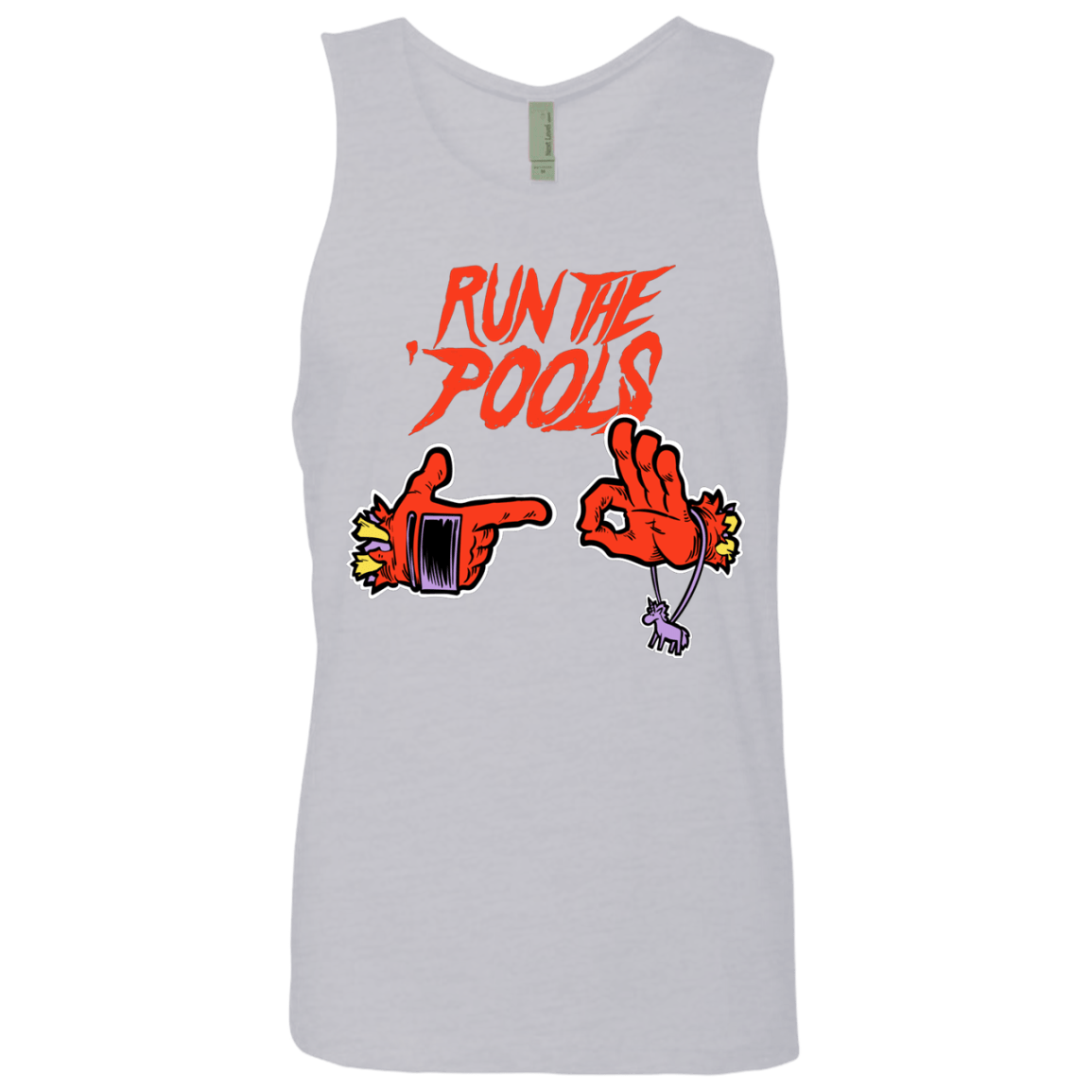 T-Shirts Heather Grey / S Run the Pools Men's Premium Tank Top