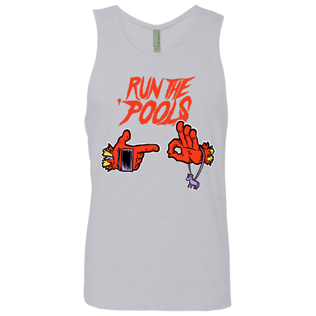 T-Shirts Heather Grey / S Run the Pools Men's Premium Tank Top