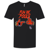 T-Shirts Black / X-Small Run the Pools Men's Premium V-Neck