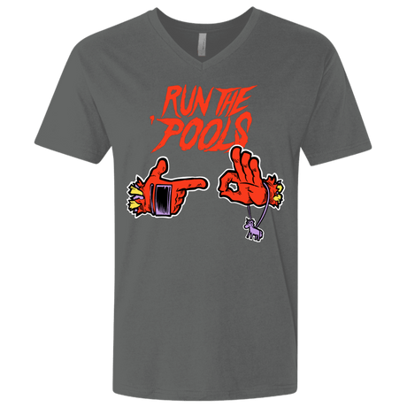 T-Shirts Heavy Metal / X-Small Run the Pools Men's Premium V-Neck