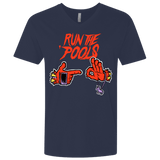 T-Shirts Midnight Navy / X-Small Run the Pools Men's Premium V-Neck