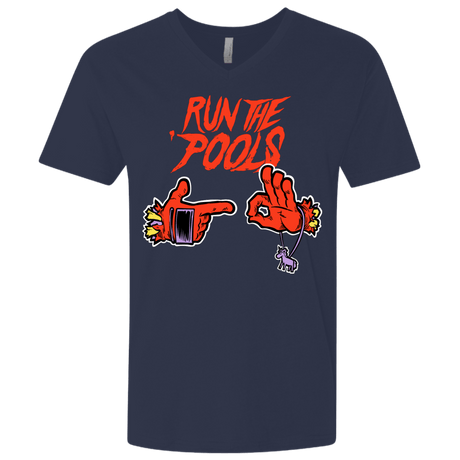 T-Shirts Midnight Navy / X-Small Run the Pools Men's Premium V-Neck