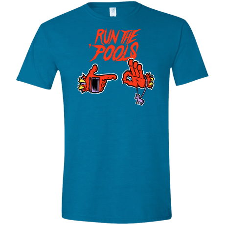 T-Shirts Antique Sapphire / S Run the Pools Men's Semi-Fitted Softstyle