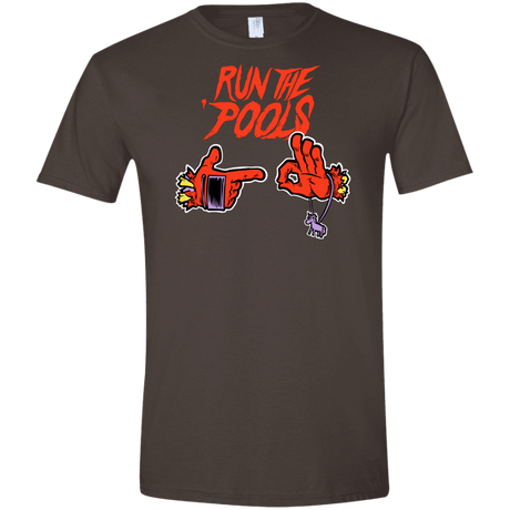 T-Shirts Dark Chocolate / S Run the Pools Men's Semi-Fitted Softstyle