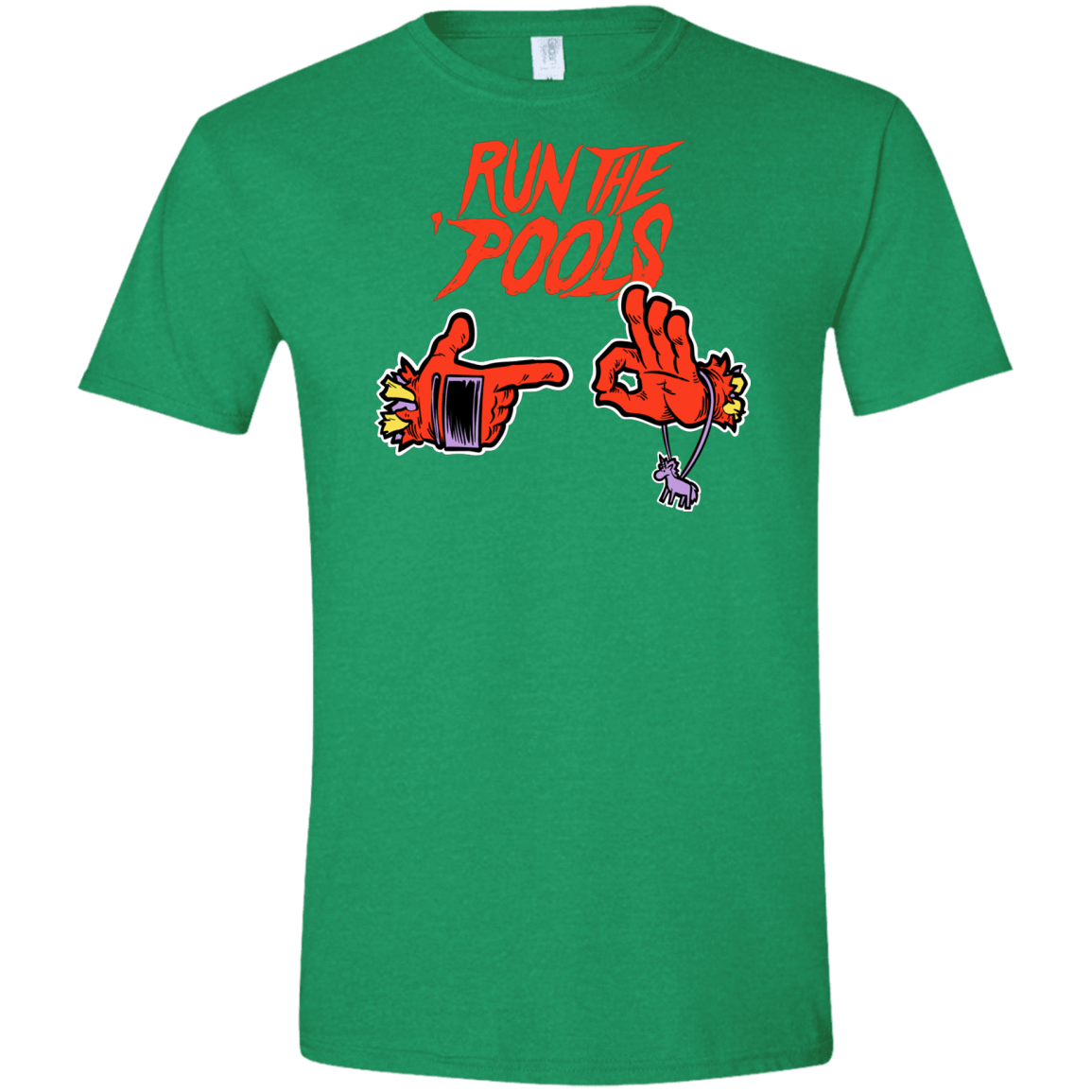 T-Shirts Heather Irish Green / S Run the Pools Men's Semi-Fitted Softstyle