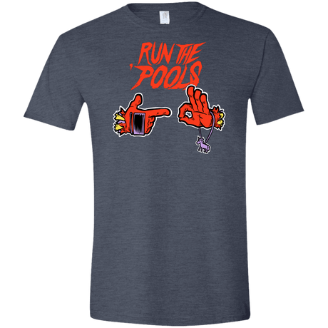 T-Shirts Heather Navy / S Run the Pools Men's Semi-Fitted Softstyle