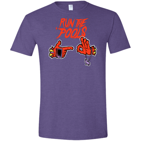 T-Shirts Heather Purple / S Run the Pools Men's Semi-Fitted Softstyle