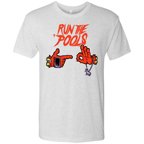 T-Shirts Heather White / S Run the Pools Men's Triblend T-Shirt