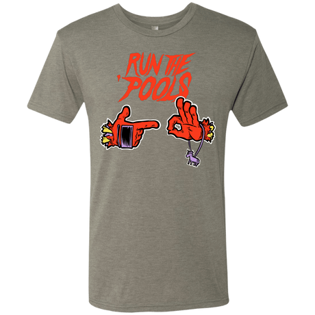 T-Shirts Venetian Grey / S Run the Pools Men's Triblend T-Shirt