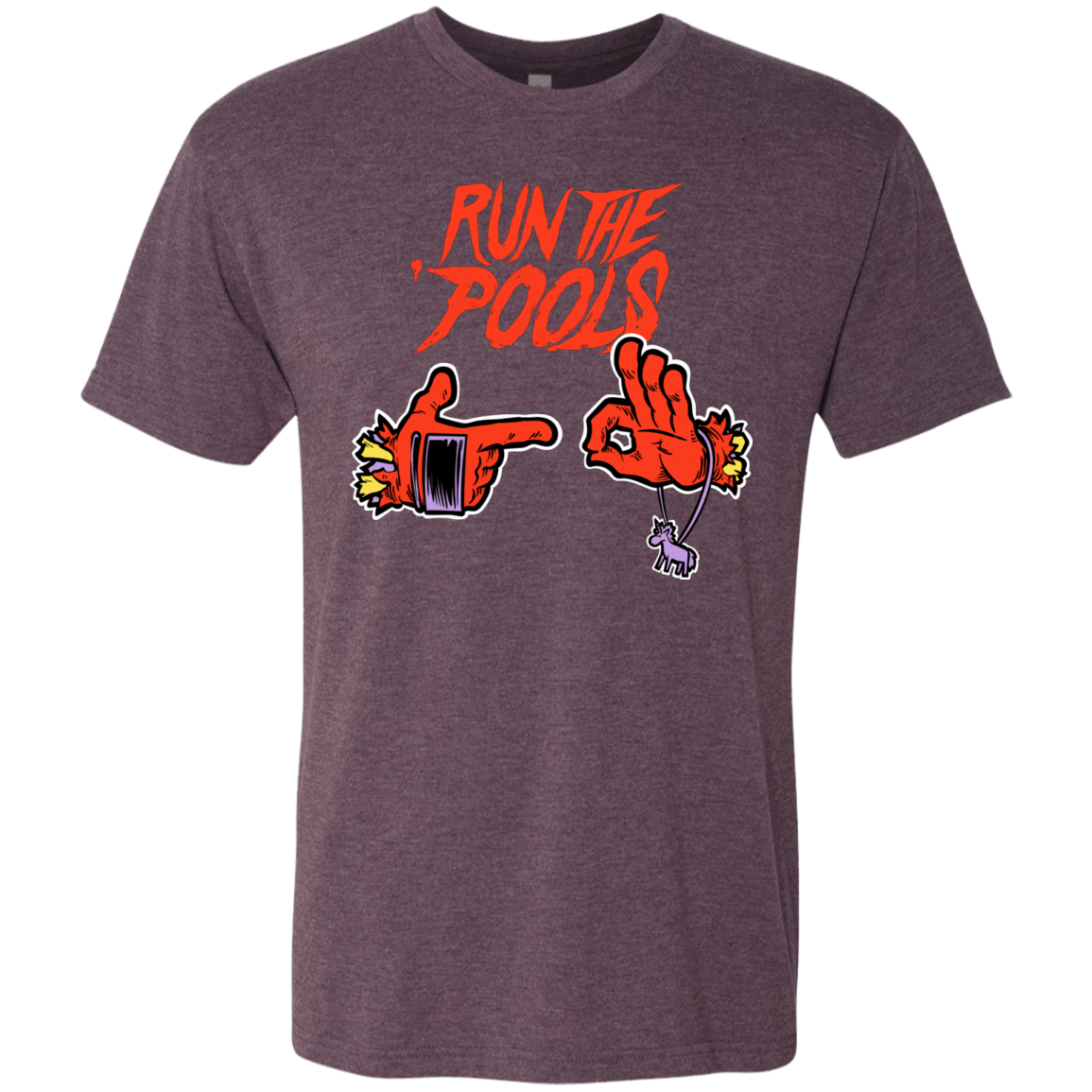 T-Shirts Vintage Purple / S Run the Pools Men's Triblend T-Shirt