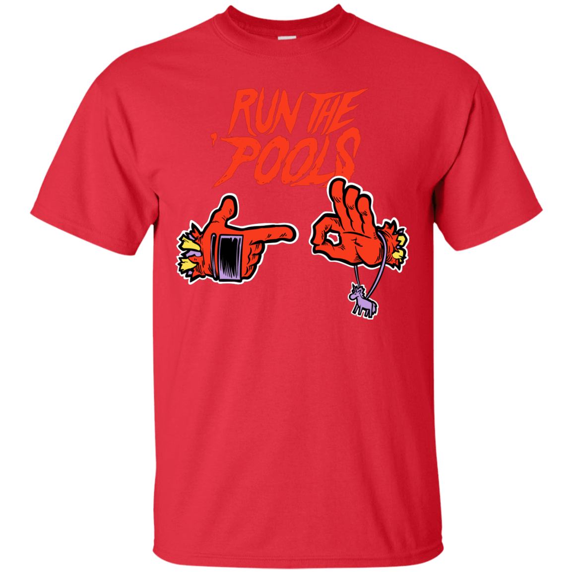 T-Shirts Red / S Run the Pools T-Shirt