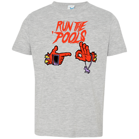 T-Shirts Heather Grey / 2T Run the Pools Toddler Premium T-Shirt