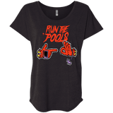 T-Shirts Vintage Black / X-Small Run the Pools Triblend Dolman Sleeve