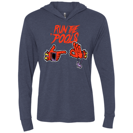 T-Shirts Vintage Navy / X-Small Run the Pools Triblend Long Sleeve Hoodie Tee