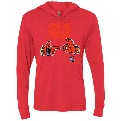 T-Shirts Vintage Red / X-Small Run the Pools Triblend Long Sleeve Hoodie Tee