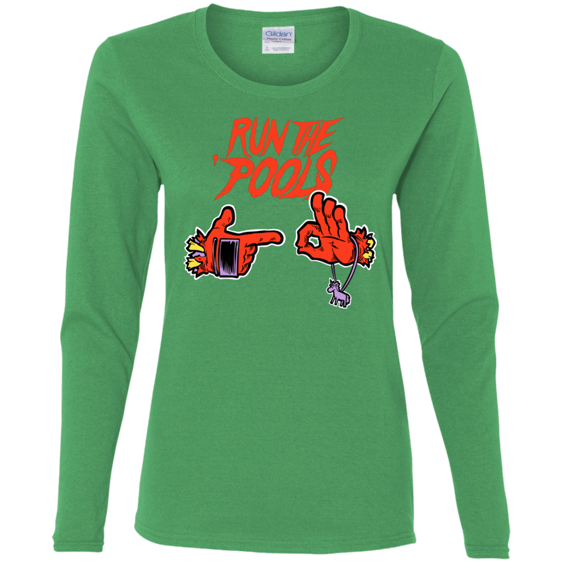 T-Shirts Irish Green / S Run the Pools Women's Long Sleeve T-Shirt