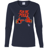 T-Shirts Navy / S Run the Pools Women's Long Sleeve T-Shirt