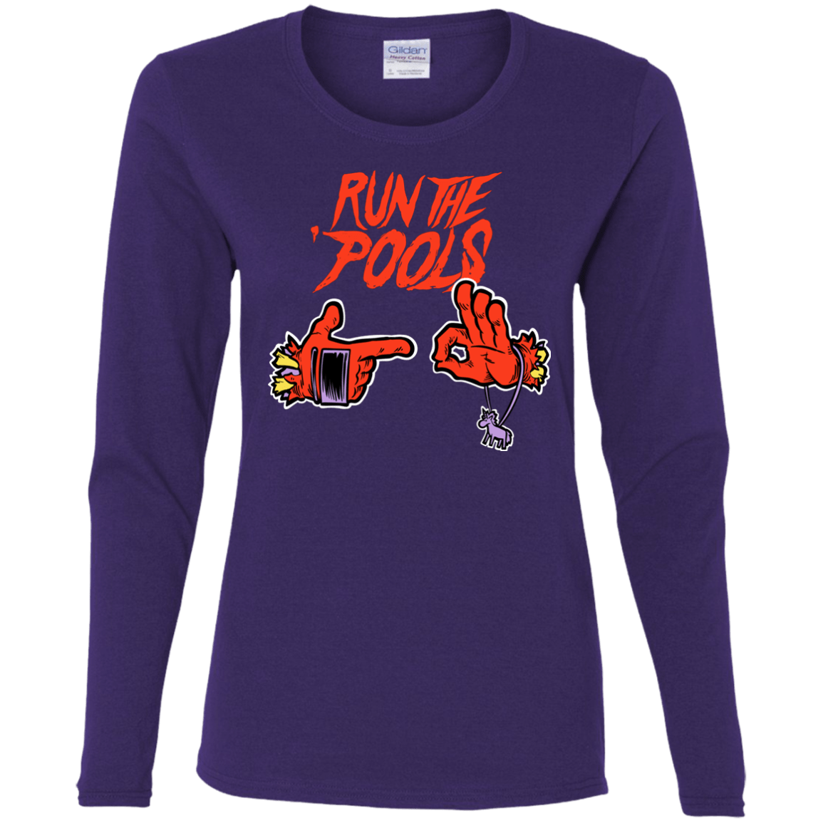 T-Shirts Purple / S Run the Pools Women's Long Sleeve T-Shirt