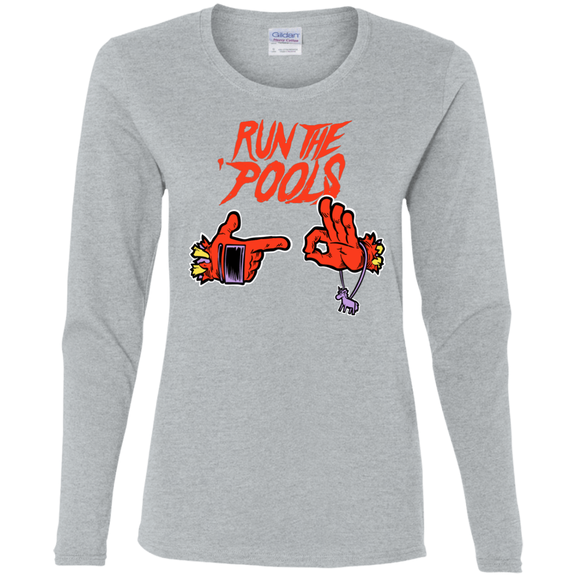 T-Shirts Sport Grey / S Run the Pools Women's Long Sleeve T-Shirt