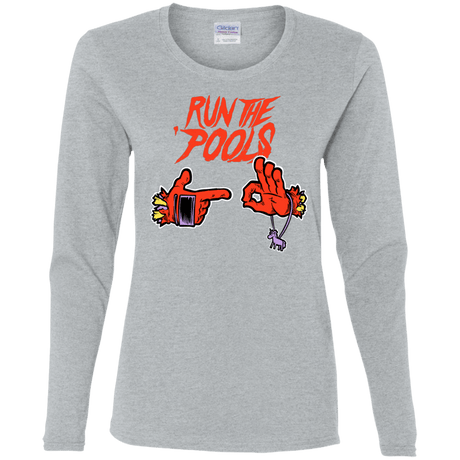 T-Shirts Sport Grey / S Run the Pools Women's Long Sleeve T-Shirt